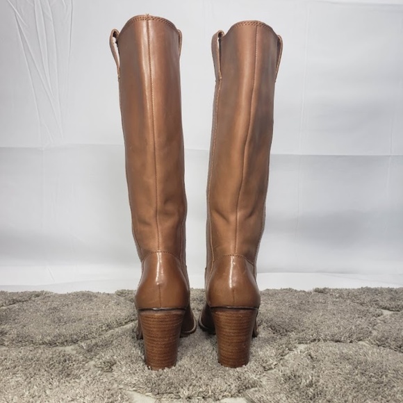 SOLD Lucky Brand Leather Rider Boots in Tuscany - Picture 5 of 8